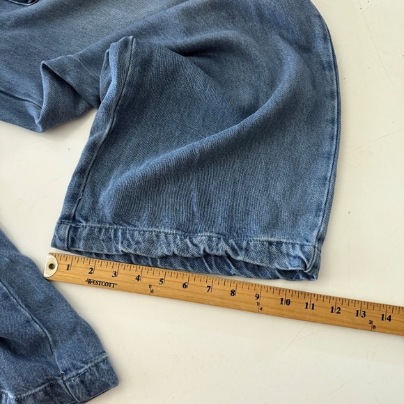 Young Fabulous & Broke Light Wash Denim Paperboy Wide Leg Jeans SMALL High Rise - Picture 10 of 10